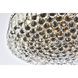 Maxime 9 Light 24 inch Black and Clear Flush Mount Ceiling Light