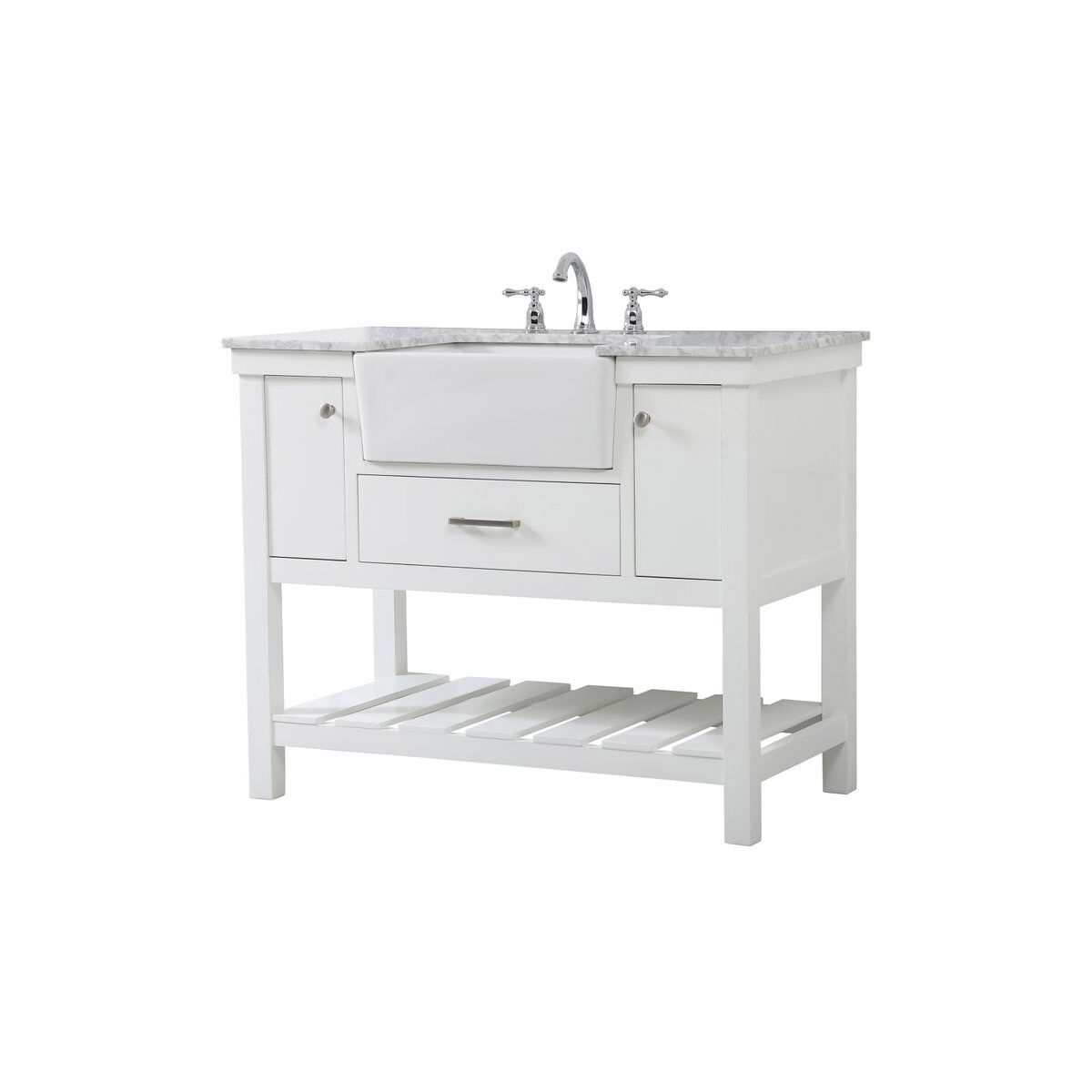 Clement 42 X 22 X 34 inch White Bathroom Vanity Cabinet