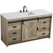 Austin 60 X 34 inch Natural Oak Bathroom Vanity Cabinet