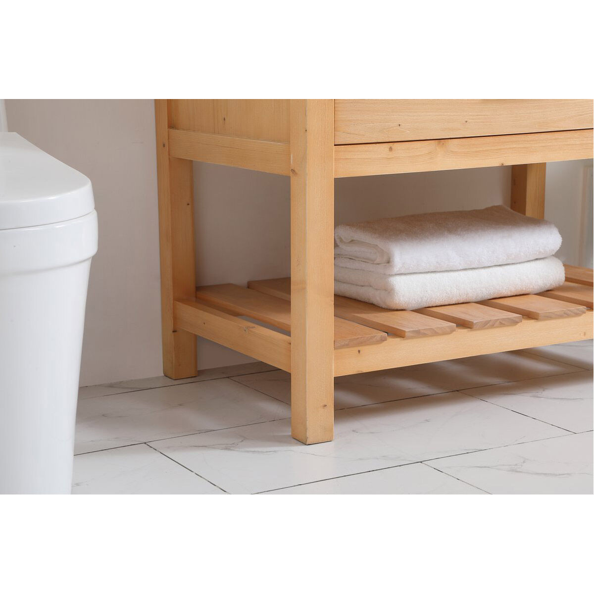 Clement 36 X 22 X 34.13 inch Natural Wood Bathroom Vanity Cabinet