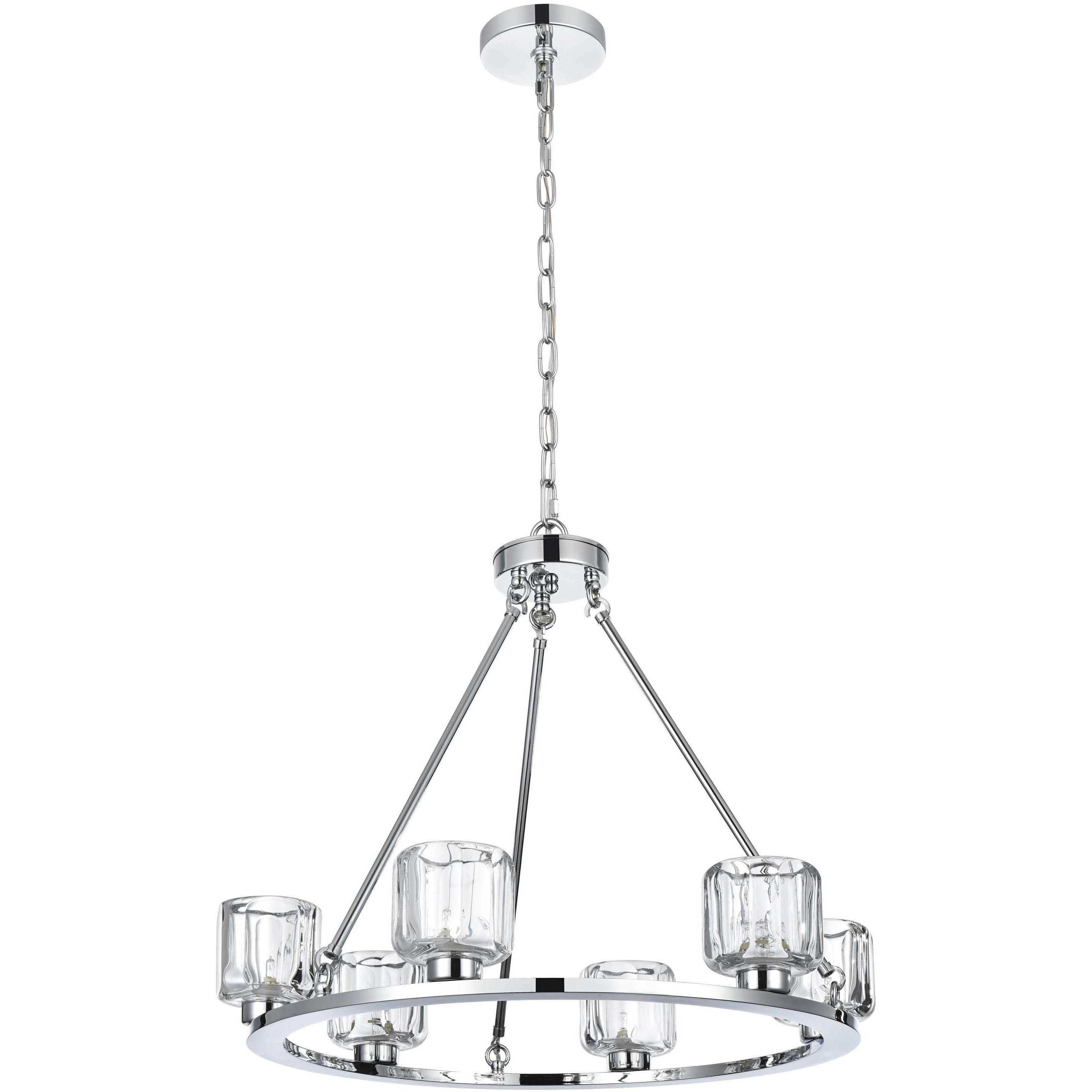 Cadence 6 Light 26 inch Chrome Chandelier Ceiling Light