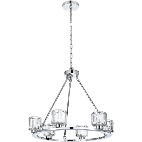 Cadence 6 Light 26 inch Chrome Chandelier Ceiling Light
