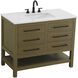 Karson 42 X 34 inch Chestnut Brown Bathroom Vanity Cabinet in Not Included