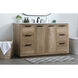 Blake 54 X 22 X 34 inch Natural Oak Vanity Sink Set