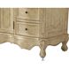 Danville 54 X 36 inch Antique Beige Bathroom Vanity Cabinet