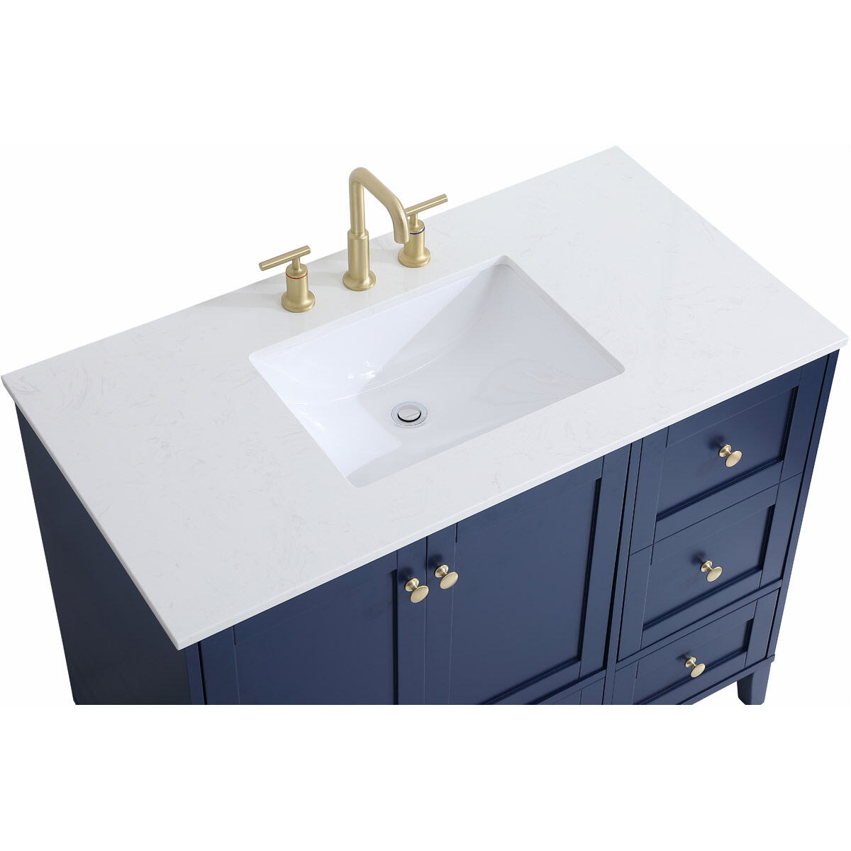Sommerville 42 X 22 X 34 inch Blue Vanity Sink Set