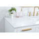 Blake 54 X 22 X 34 inch White Vanity Sink Set