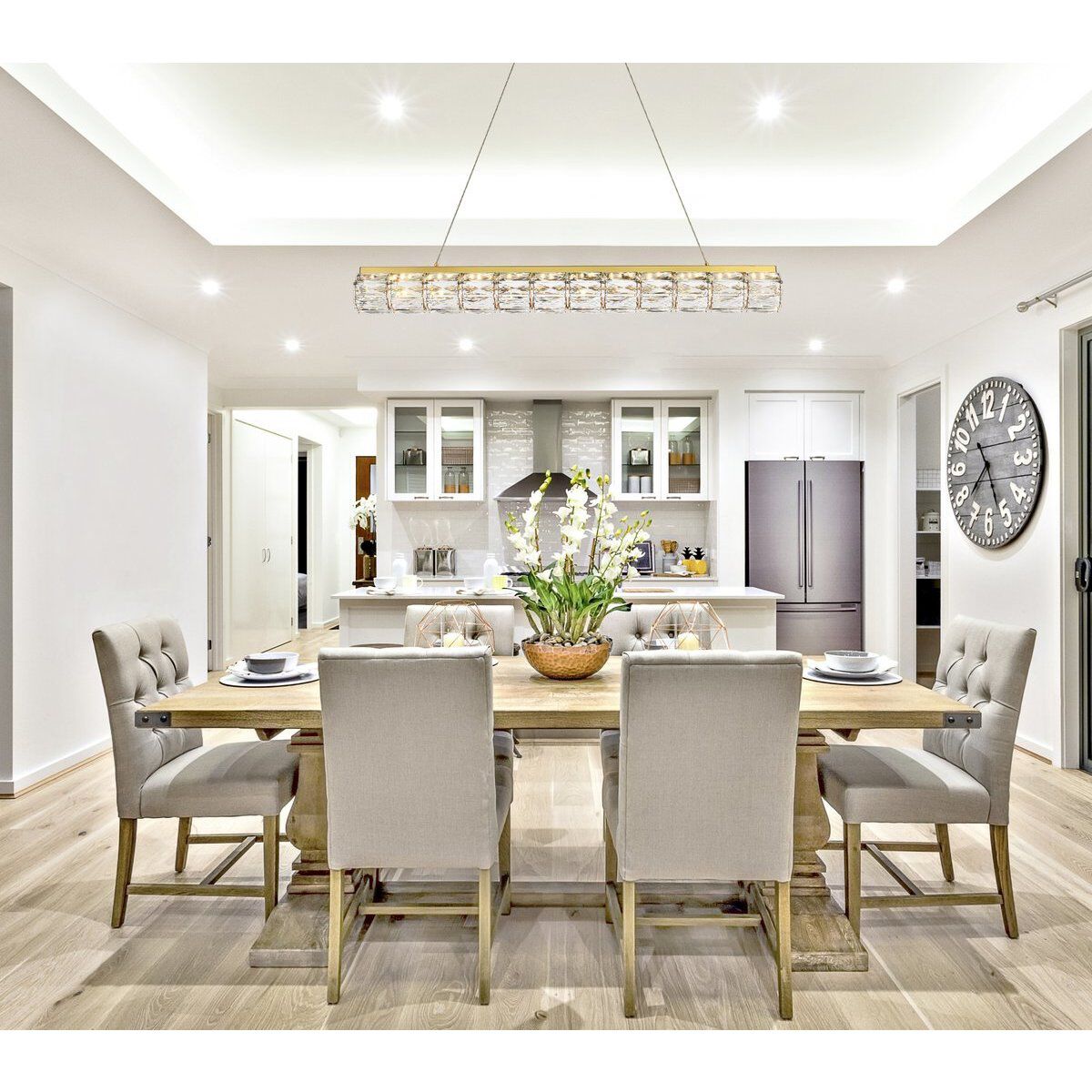 Valetta 1 Light 36 inch Gold Linear Pendant Ceiling Light