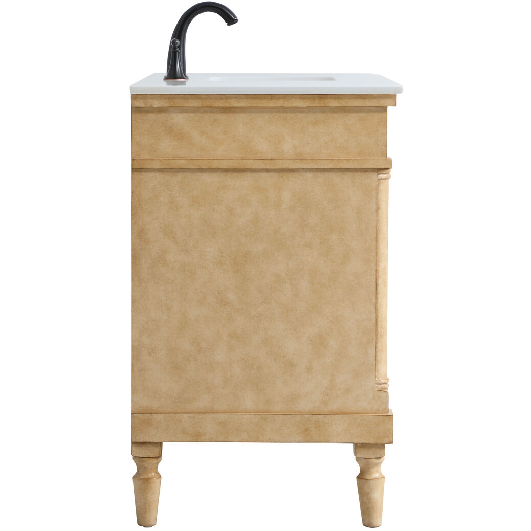 Lexington 48 X 21.5 X 35 inch Antique Beige Vanity Sink Set