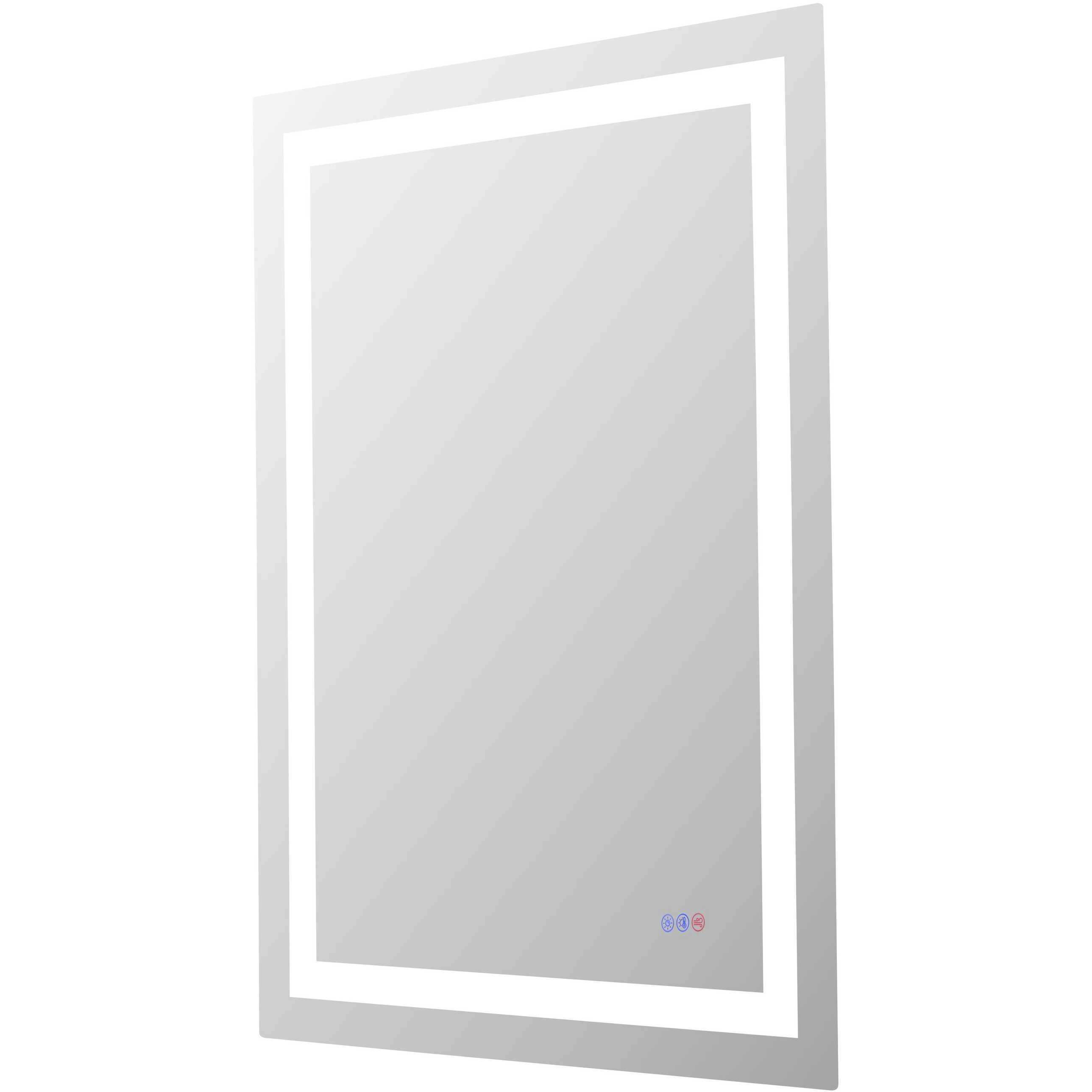 Riven 48 X 36 inch White LED Mirror