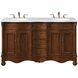 Windsor 60 X 21.5 X 35 inch Teak Vanity Sink Set