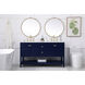 Theo 60 X 22 X 34 inch Blue Vanity Sink Set