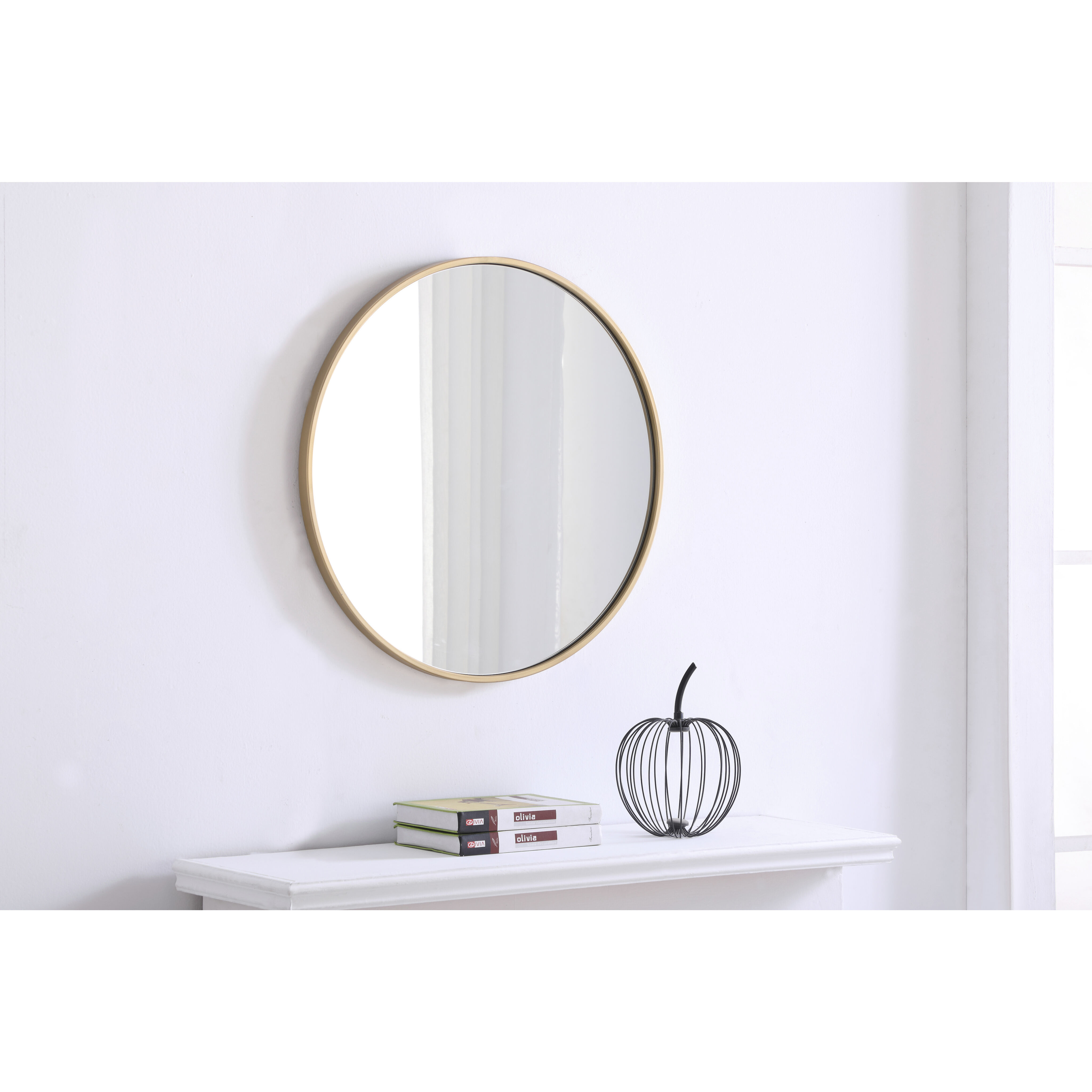 Eternity 24 X 24 inch Brass Wall Mirror