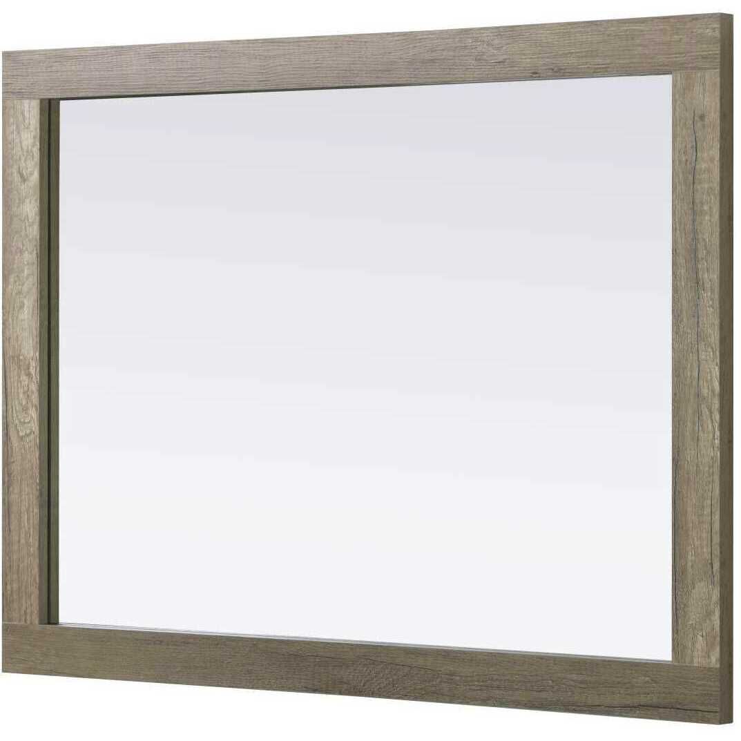 Norah 36 X 27 inch Natural Oak Mirror