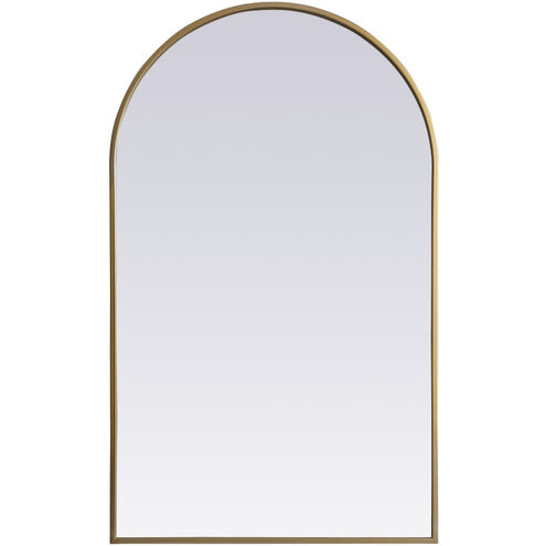Ayra 40 X 24 inch Brass Mirror in 24 x 40