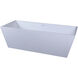 Turner Glossy White Bathtub in 72 in.