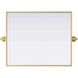 Amoura 24 X 20 inch Brass Mirror