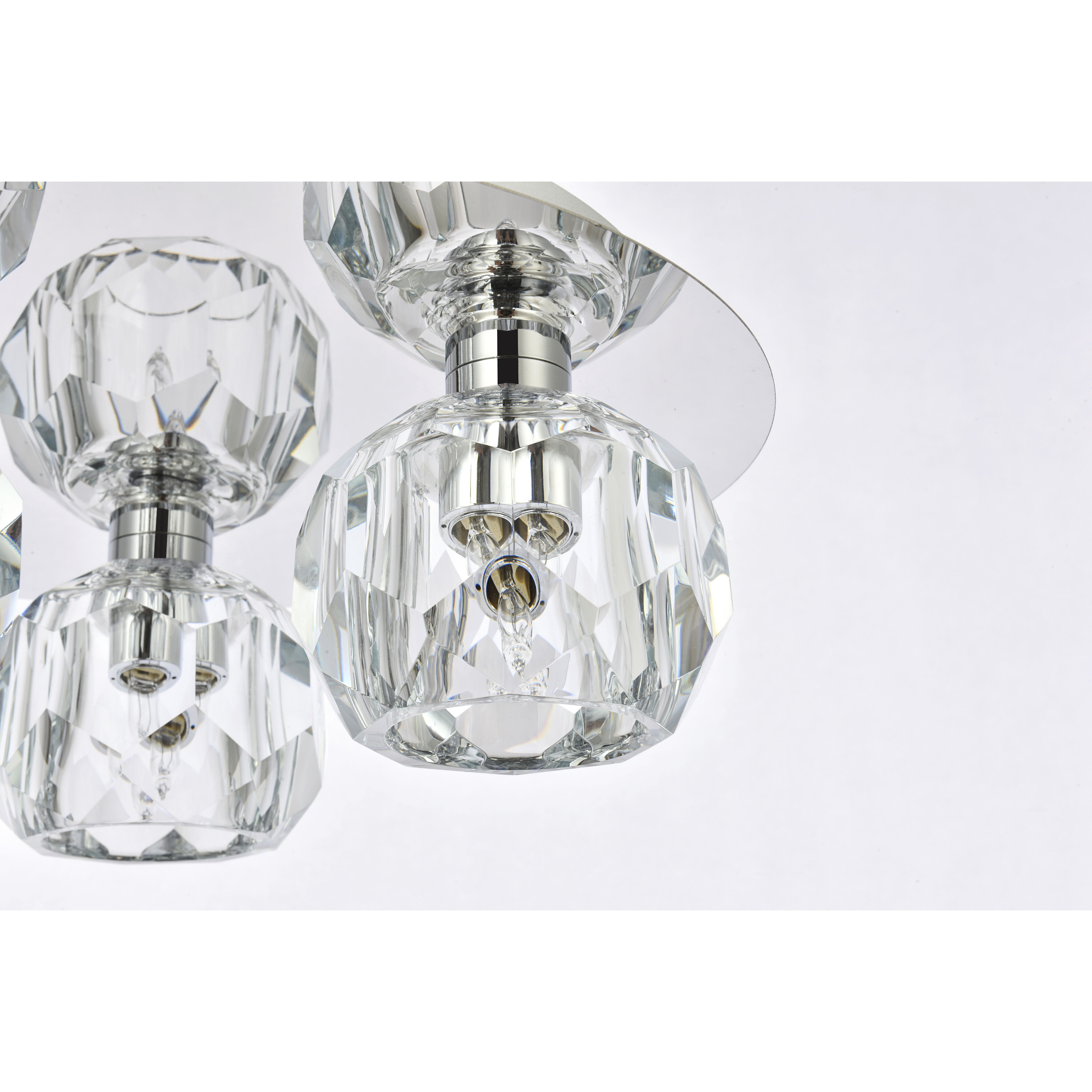 Graham 3 Light 12 inch Chrome Flush Mount Ceiling Light