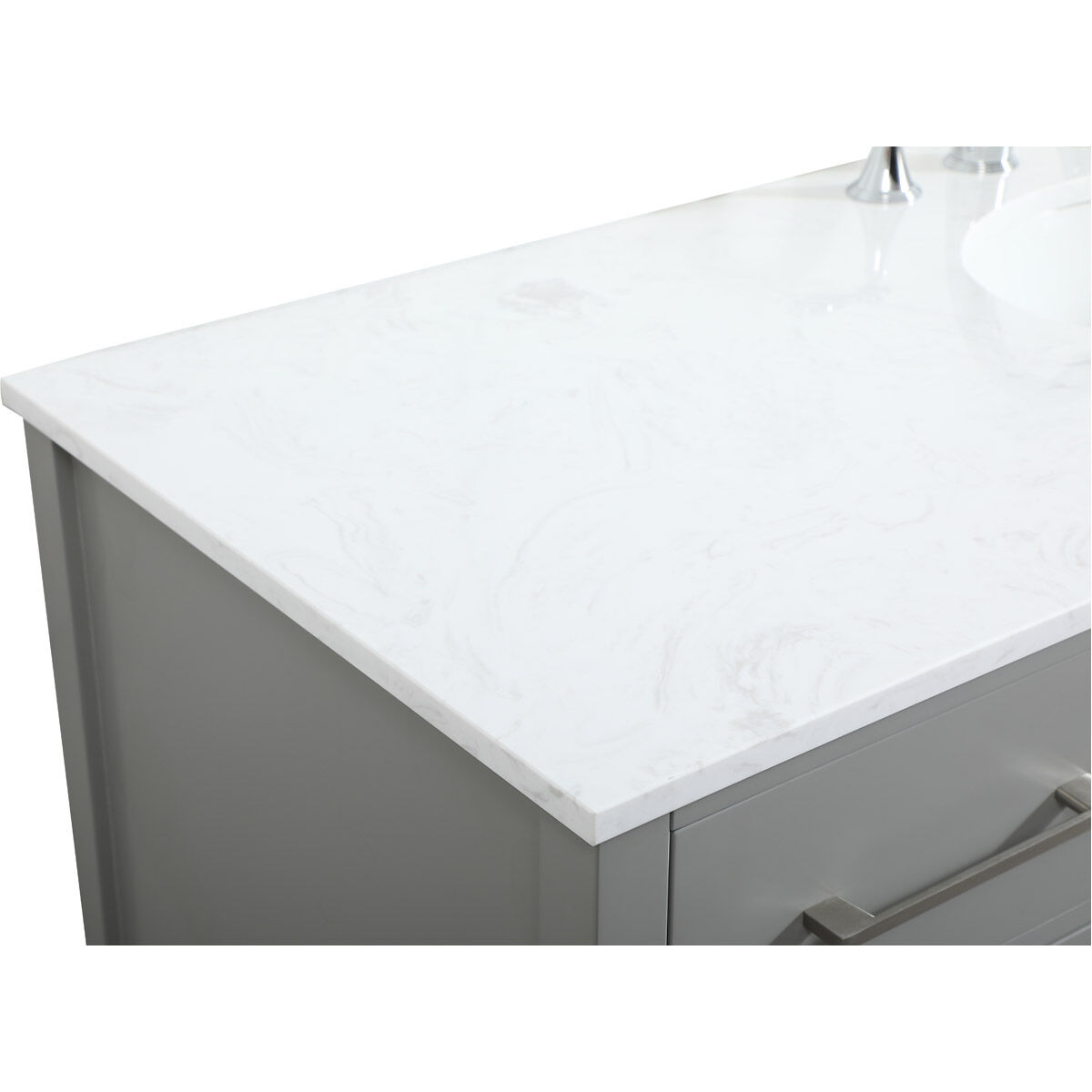 Irene 60 X 22 X 34 inch Grey Vanity Sink Set