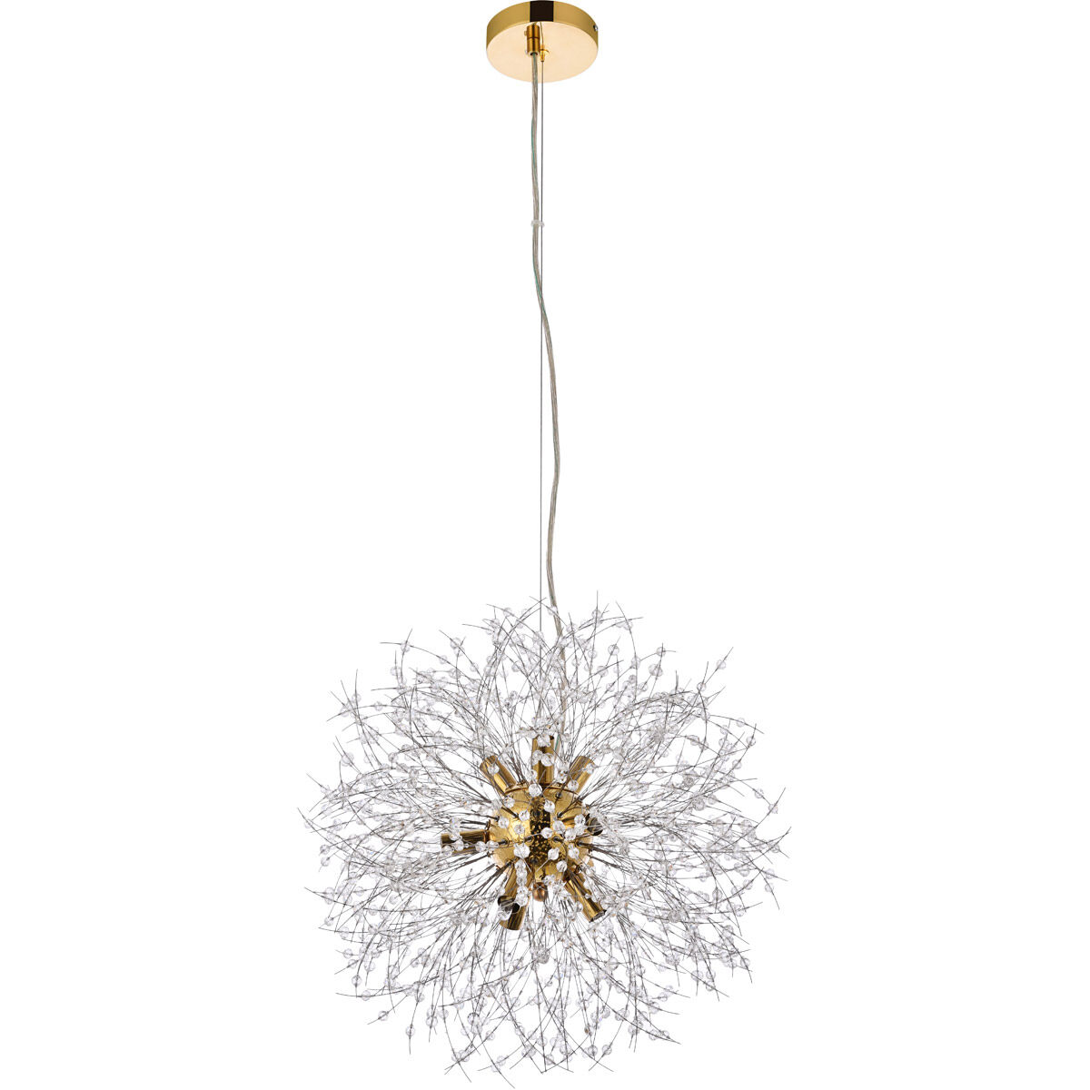 Solace 9 Light 18 inch Gold Pendant Ceiling Light