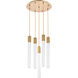 Weston 5 Light 20 inch Satin Gold Pendant Ceiling Light