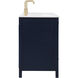 Irene 60 X 22 X 34 inch Blue Vanity Sink Set