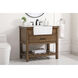 Clement 36 X 22 X 34.13 inch Driftwood Bathroom Vanity Cabinet