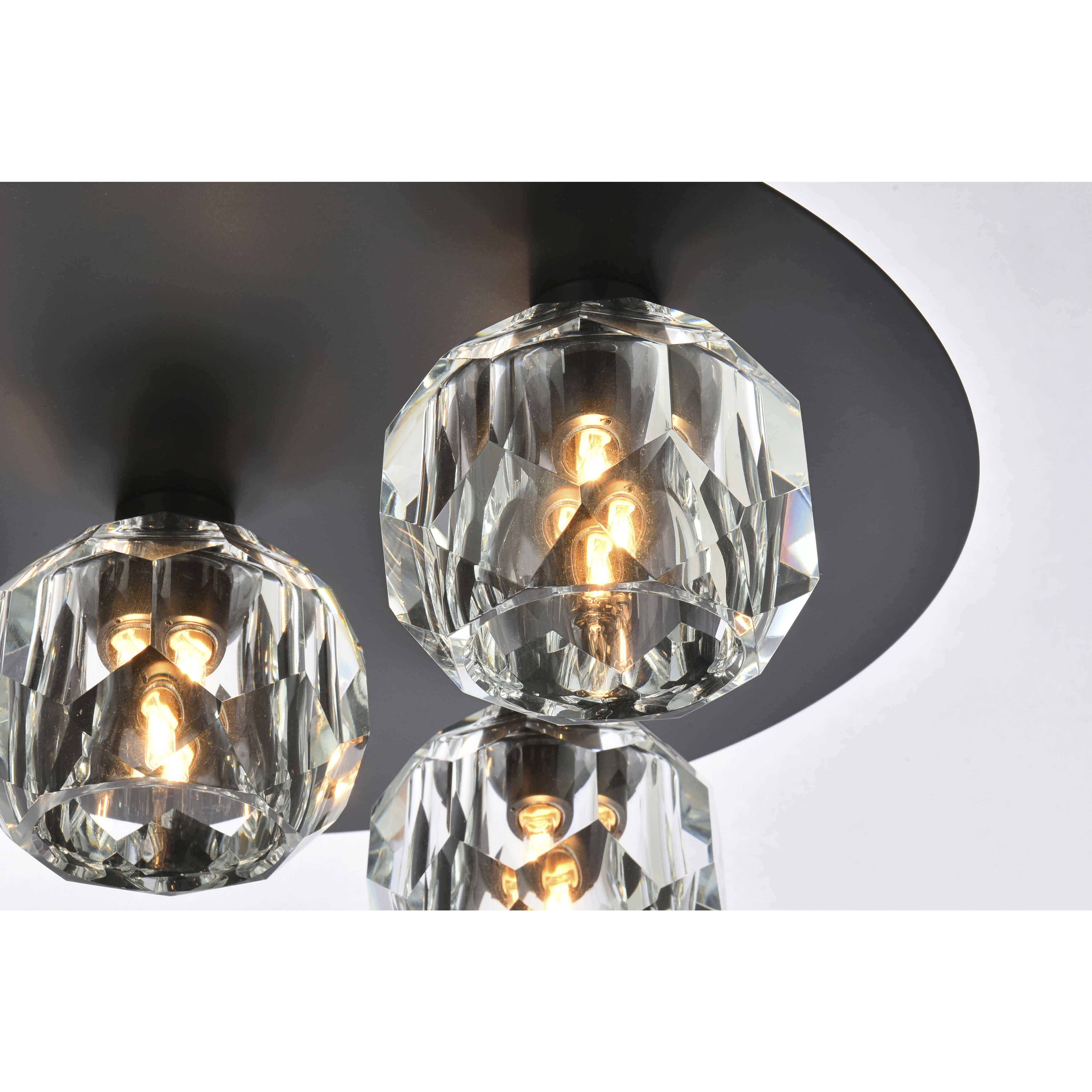 Graham 5 Light 16 inch Black Flush Mount Ceiling Light