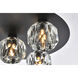 Graham 5 Light 16 inch Black Flush Mount Ceiling Light