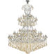 Maria Theresa 84 Light 96 inch Chrome Chandelier Ceiling Light in Golden Shadow, Royal Cut 