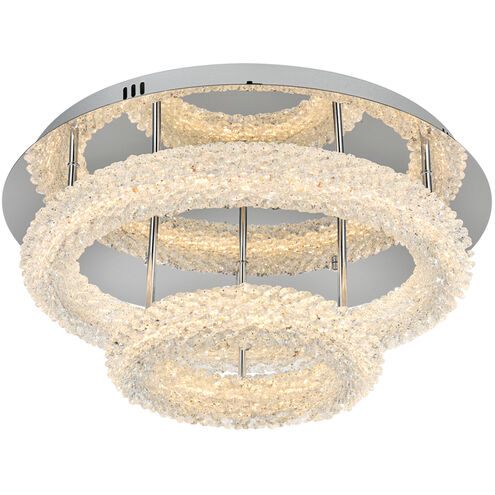 Bowen 2 Light 22 inch Chrome Flush Mount Ceiling Light