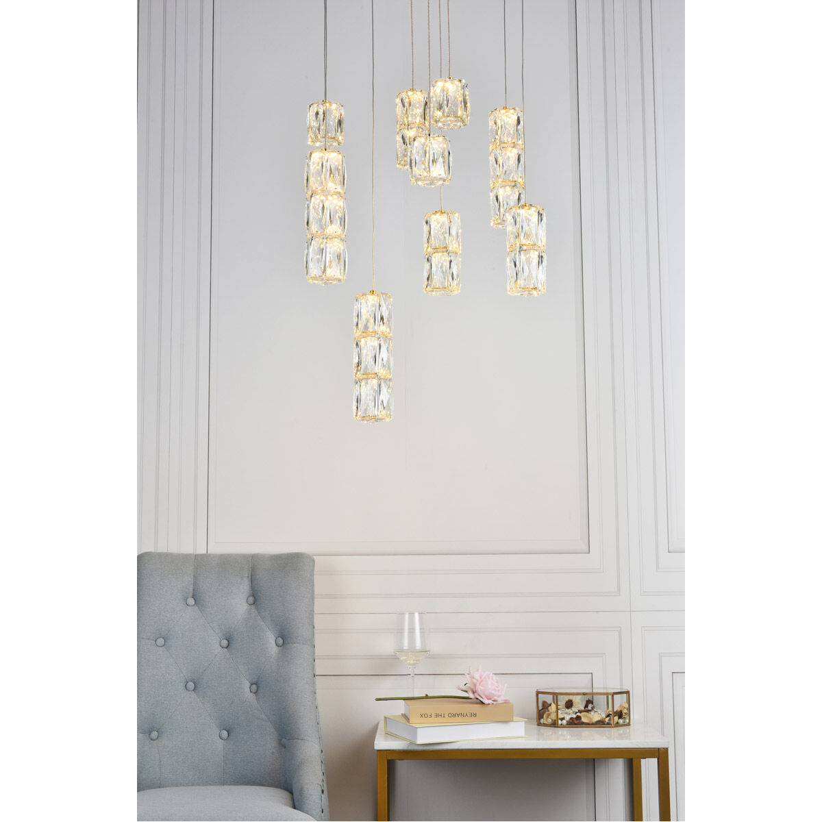 Polaris LED 20 inch Gold Pendant Ceiling Light
