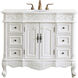 Oakland 42 X 22 X 36 inch Antique White Vanity Sink Set