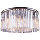 Sydney 8 Light 31.5 inch Polished Nickel Flush Mount Ceiling Light in Clear, Urban Classic