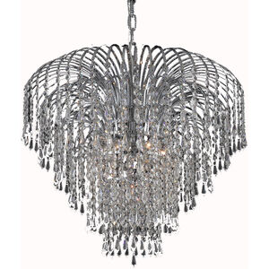 Falls 6 Light 25 inch Chrome Dining Chandelier Ceiling Light in Royal Cut