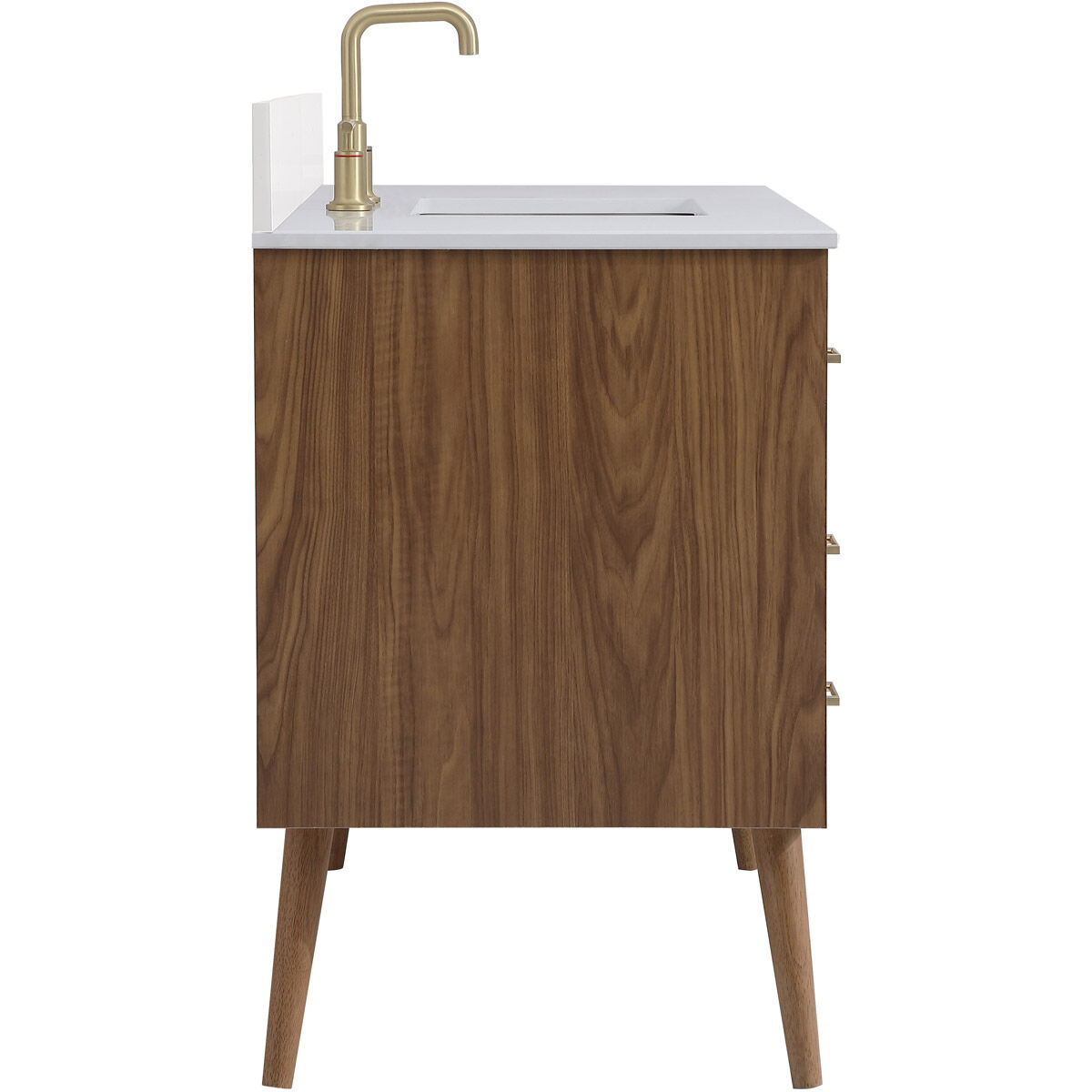 Boise 42 X 22 X 34 inch Walnut Brown Vanity Sink Set