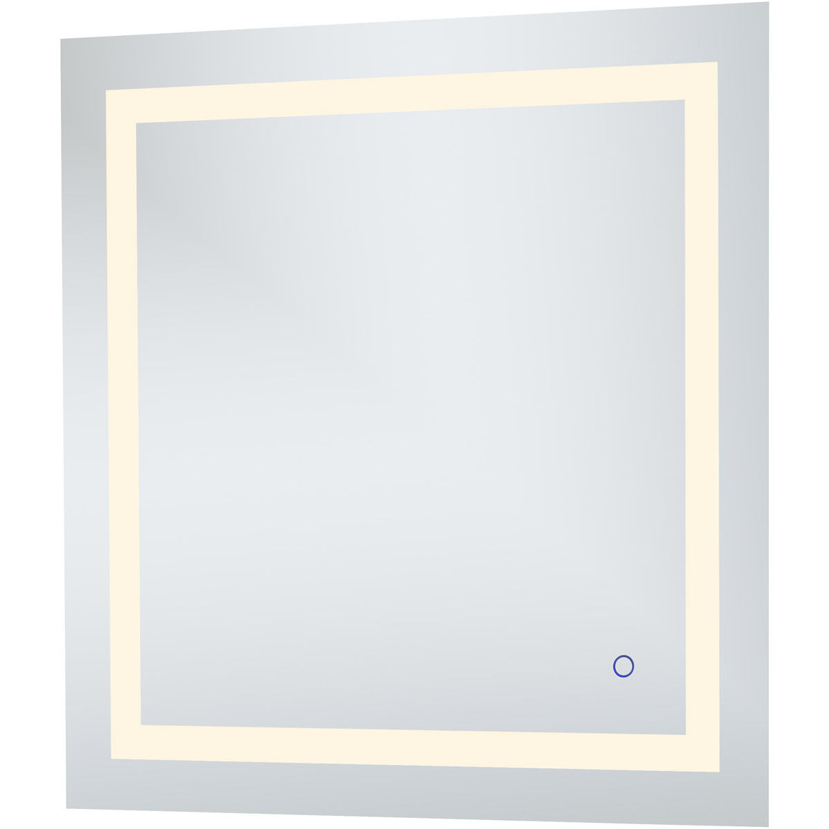 Helios 30 X 30 inch Silver Lighted Wall Mirror