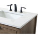 Larkin 60 X 22 X 34 inch Natural Oak Vanity Sink Set