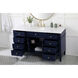Park Avenue 60 X 22 X 35 inch Blue Vanity Sink Set
