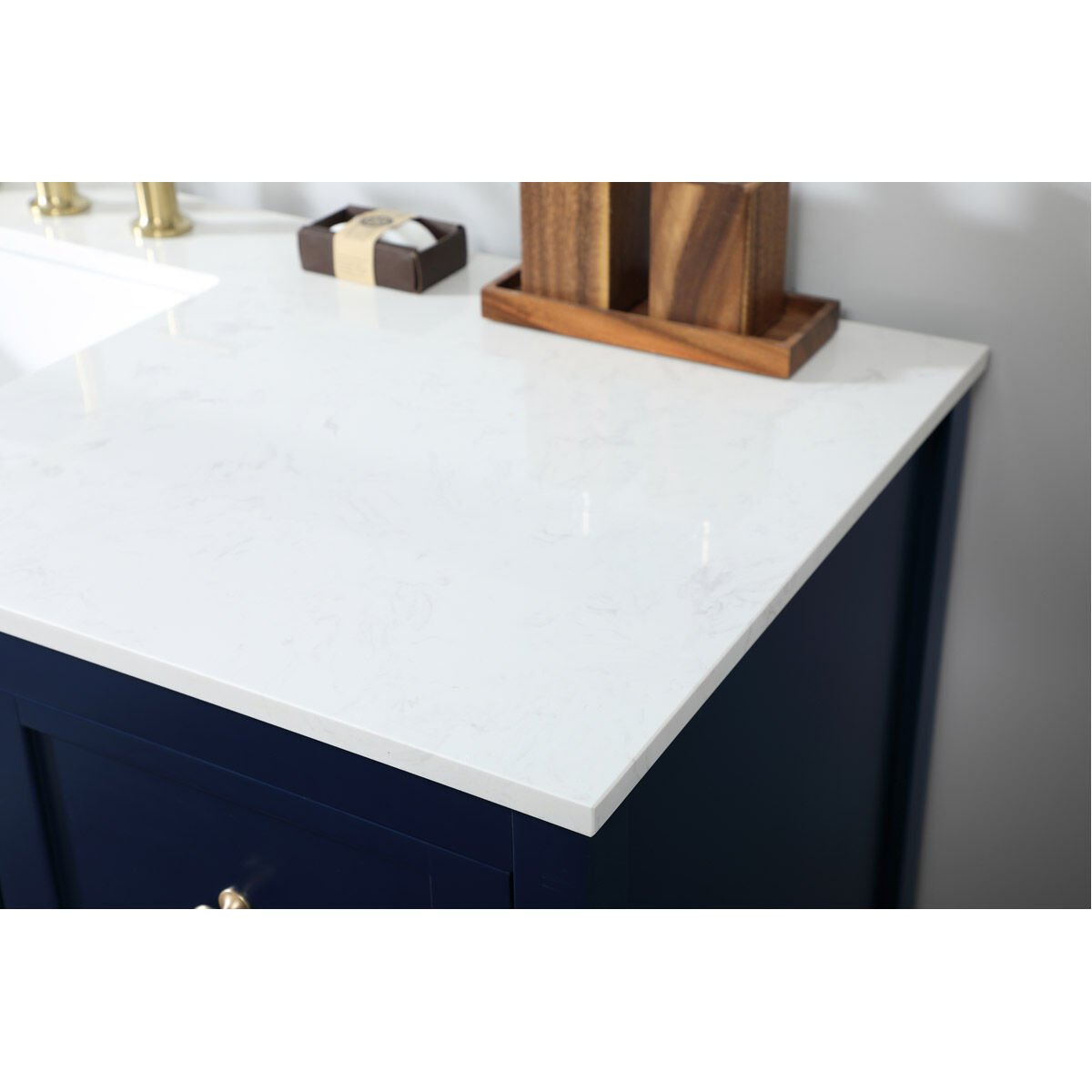 Theo 60 X 22 X 34 inch Blue Vanity Sink Set