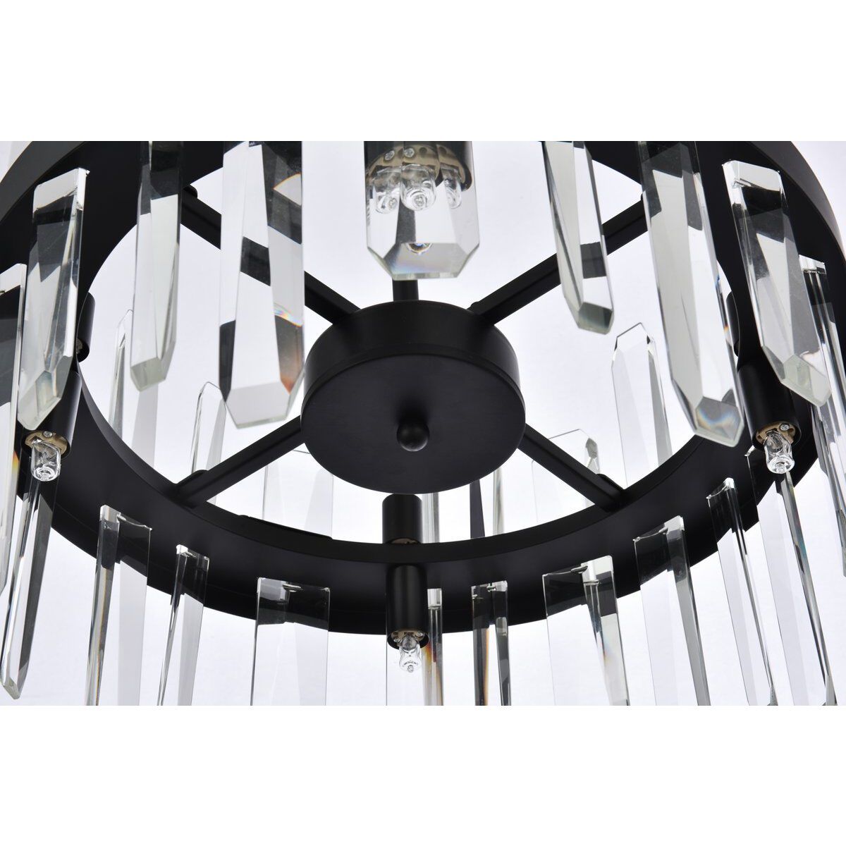 Serena 8 Light 16 inch Black Pendant Ceiling Light