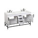 Eugene 60 X 22 X 33.5 inch White Vanity Sink Set