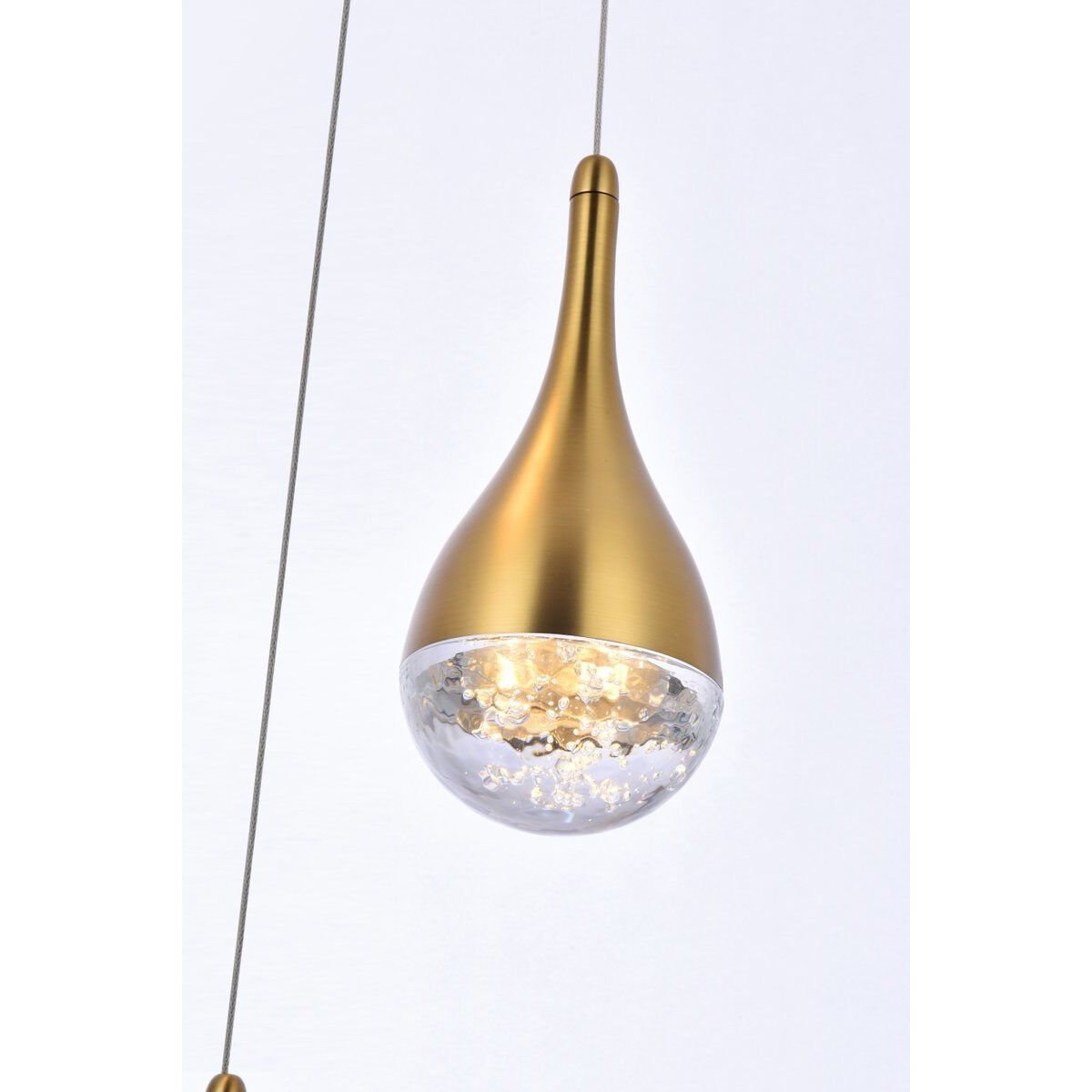 Amherst 3 Light 10 inch Satin Gold Pendant Ceiling Light