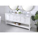 Metropolis 72 X 22 X 34 inch White Vanity Sink Set