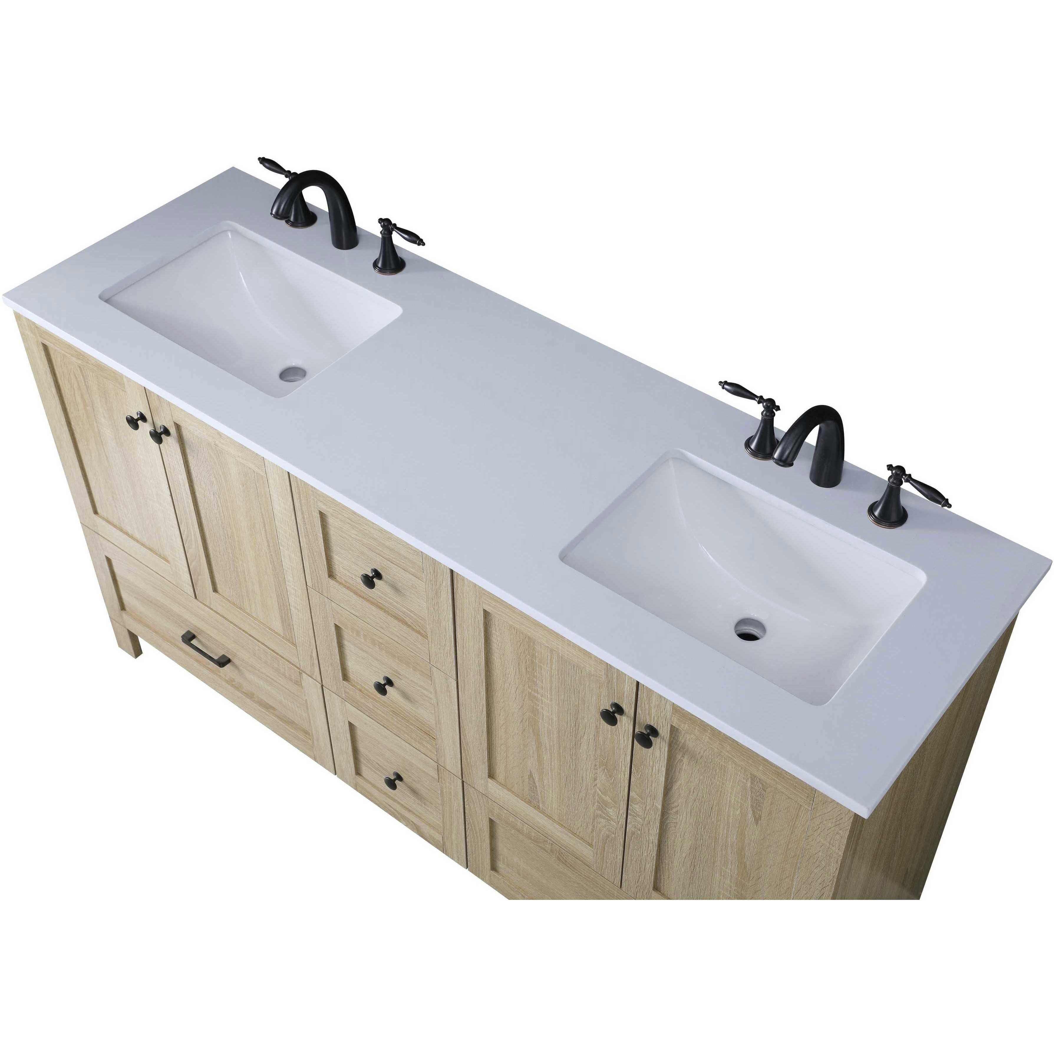 Soma 60 X 34 inch Mango Wood Bathroom Vanity Cabinet