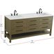 Karson 72 X 34 inch Chestnut Brown Bathroom Vanity Cabinet