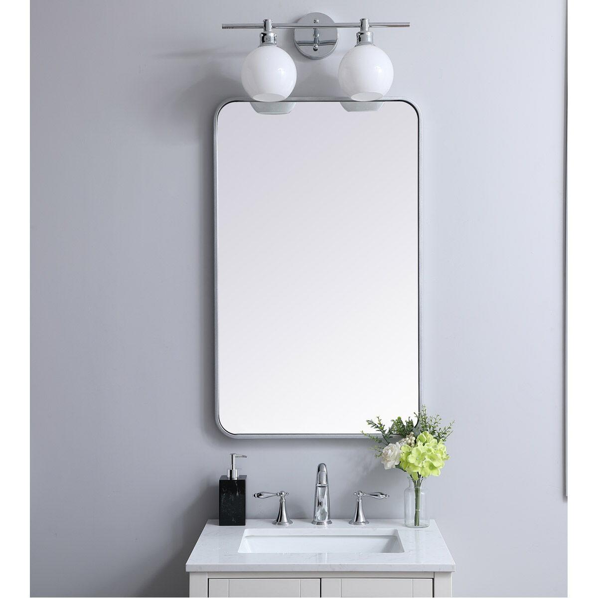 Evermore 36 X 22 inch Silver Mirror