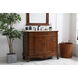 Danville 42 X 42 X 36 inch Teak and Antique Bronze Vanity Sink Set