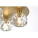 Graham 4 Light 14 inch Gold Flush Mount Ceiling Light