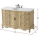Danville 54 X 36 inch Antique Beige Bathroom Vanity Cabinet